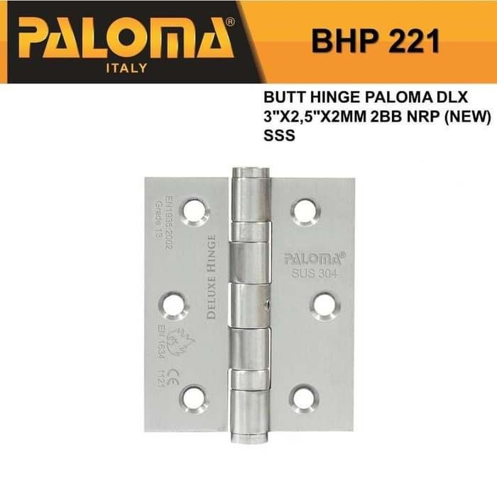Engsel Jendela Stainless Paloma QHBHP 221 - 3" inch Engsel Jendela 3 Inch SUS 304 Murah Berkualitas
