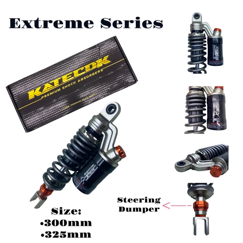 Shock Katecox Extrem Series Double Klik Matic 310Mm 330Mm Singel Shock Steering Dumper Shockbreaker