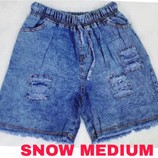 CELANA PENDEK JEANS HOTPANTS WEK WEK RIPPED SNOW DARK BLUE LIGHT HOTPEN SOBEK STANDART JUMBO TERBARU