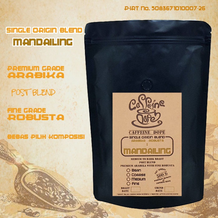 

Kopi Single Origin Blend Mandailing 500 Gr - Bean/Biji & Ground/Bubuk