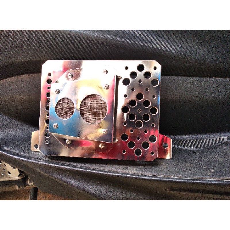 COVER RADIATOR NMAX STAINLESS AIR SCOOP