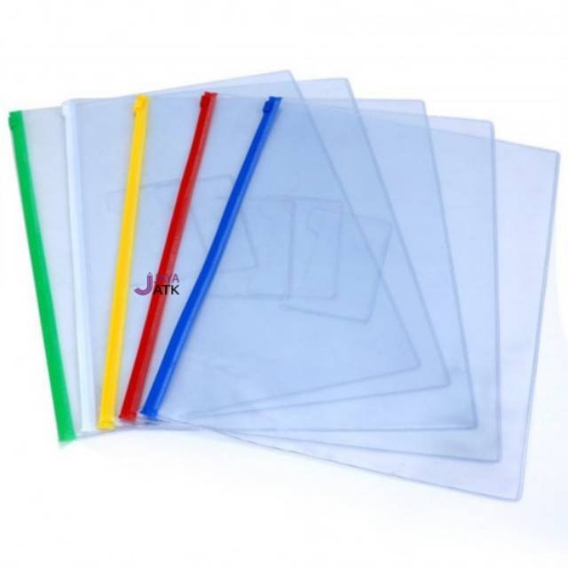 Map Zipper - Zipper Pocket - Tempat Pensil Plastik Sleting A6 A5 B5