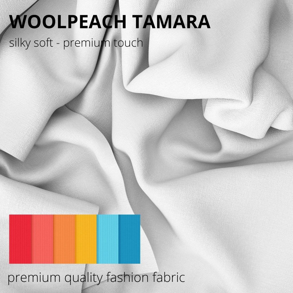 Kain Wolfis Tamara Wollpeach Tamara Wolvis Tamara Per 0 5 Meter Shopee Indonesia