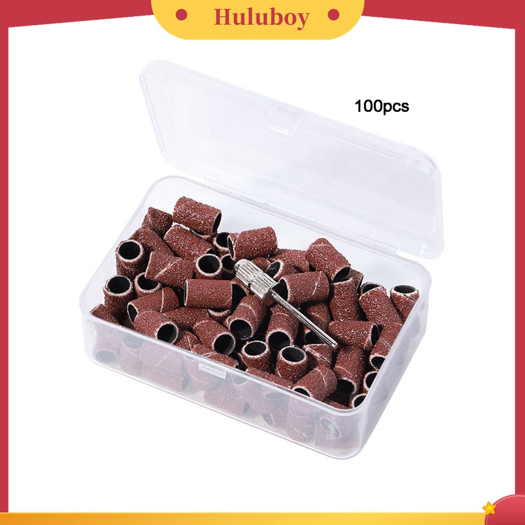 Huluboy Huluboy♡ 1 Kotak Cincin Pengamplasan Bor Listrik Multifungsi Kekuatan Tinggi Bahan Kain Untuk Manicure