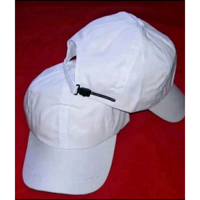 topi polos putih#topi tuill putih