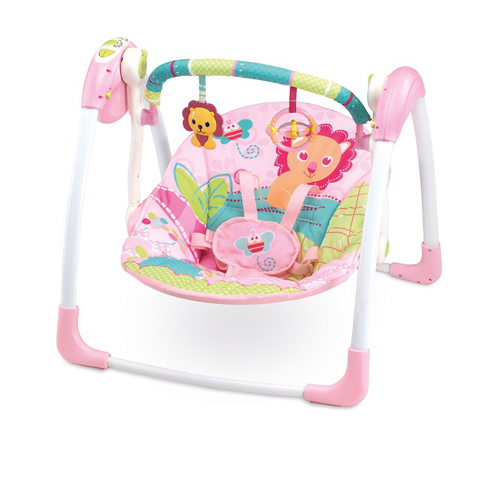 Mastela Deluxe Portable Baby Swing Bouncer Bayi Pink Merah Muda 6519