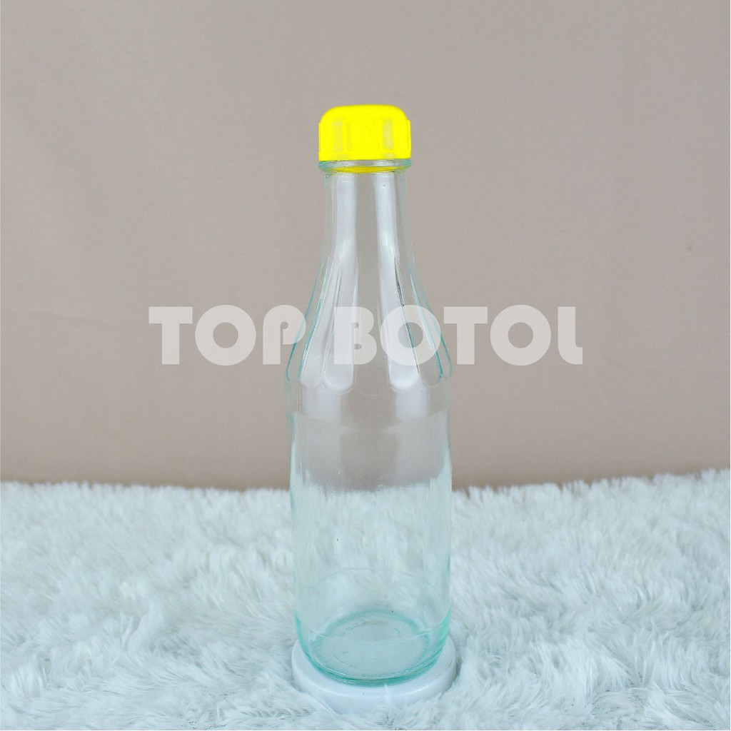 Jual Paket Isi 12pcs Botol Kaca Bening Tomat 340ml Tutup Kemasan