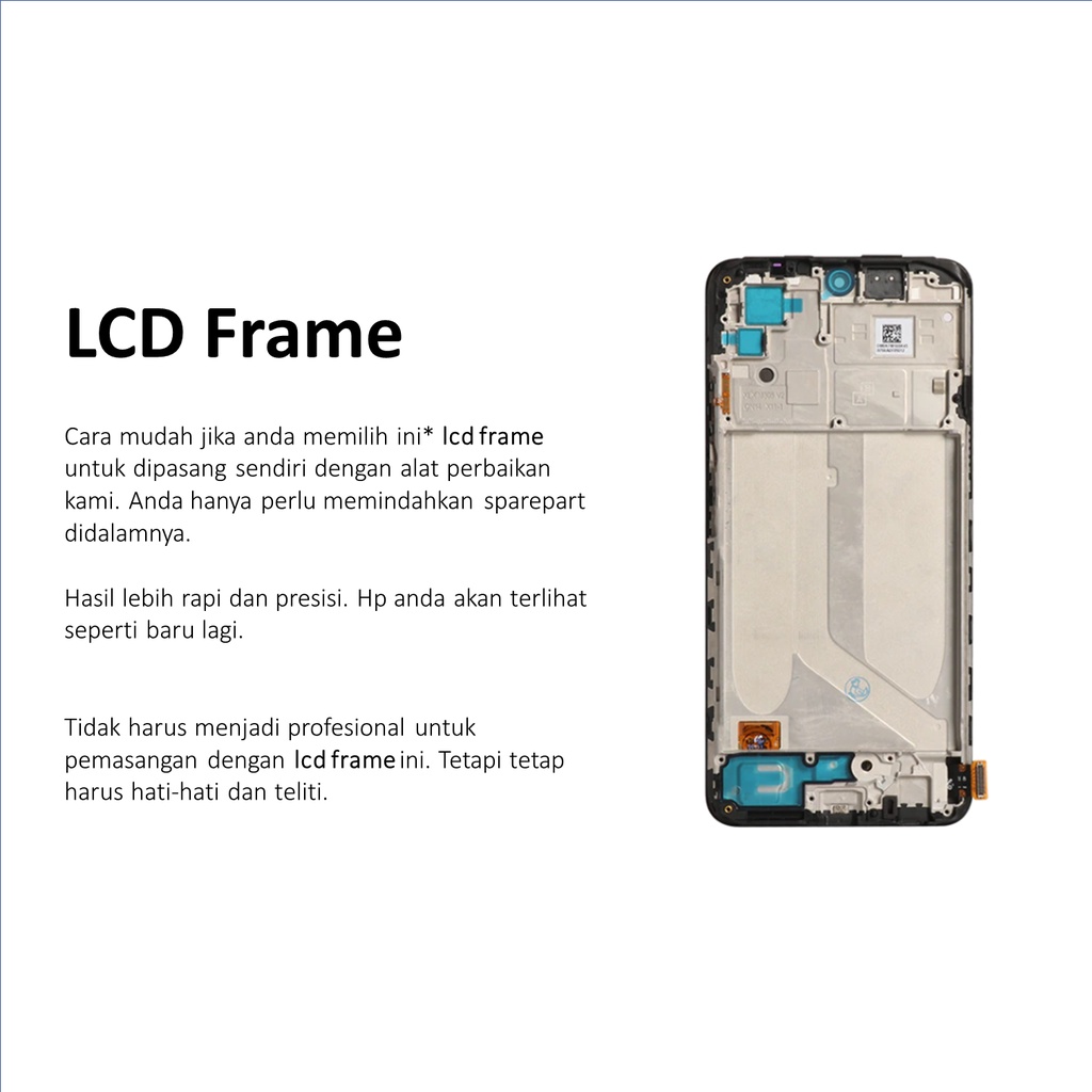 [ CHECK.ID ] LCD + FRAME REDMI NOTE 10 4G / NOTE 10S ORIGINAL SERVICE PRODUCT