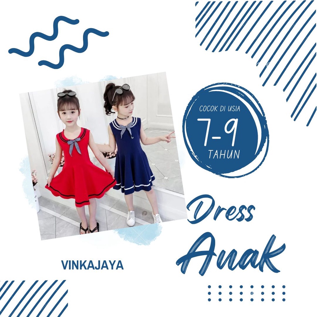 Baju Dress Anak Perempuan Usia Umur 7 8 9 Tahun Thn Gaun Pesta Unik Lucu Tokyokids