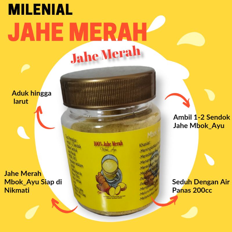 

Jahe Merah Serbuk Mbok_Ayu Tanpa Ampas || Jamu Jahe (100gr)