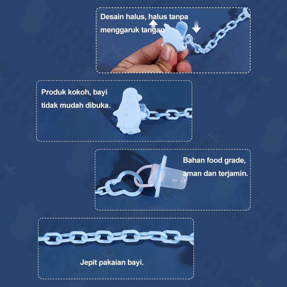 Mamibayi Tali gantungan empeng bayi pacifier clip BPA Free