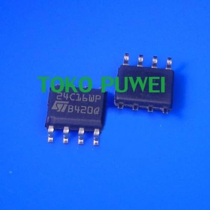 M24C16-WMN6TP ST24C16WP 24C16WP 24C16 SOP8 SMD EEPROM MEMORY IC BL52