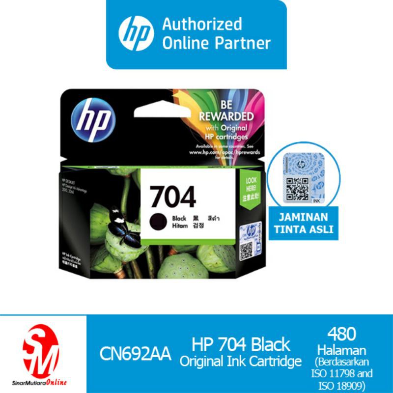 Tinta HP 704 Cartridge Black