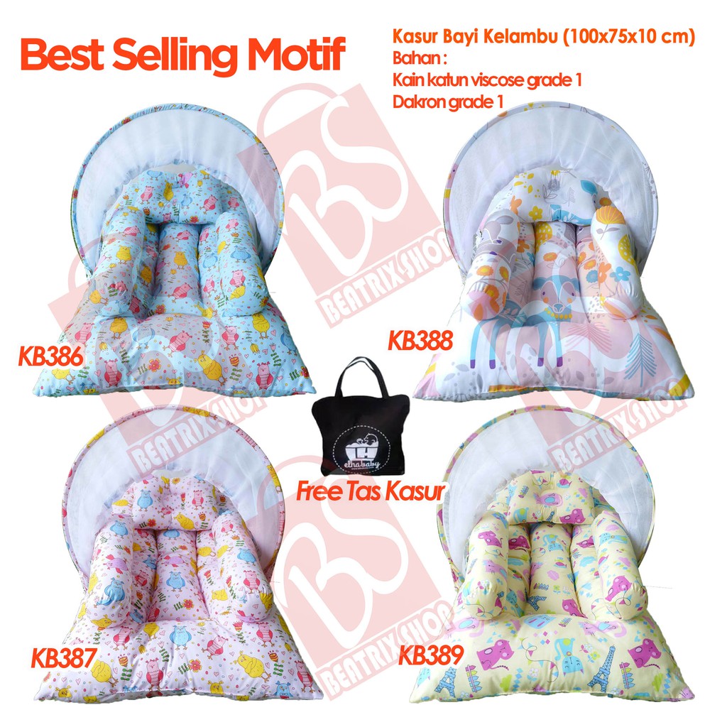 Grosir !!KBLK 081 Kasur Bayi Lipat Kelambu Disney Tsum Tsum I Tempat Tidur Bayi I Baby Shop TERMURAH