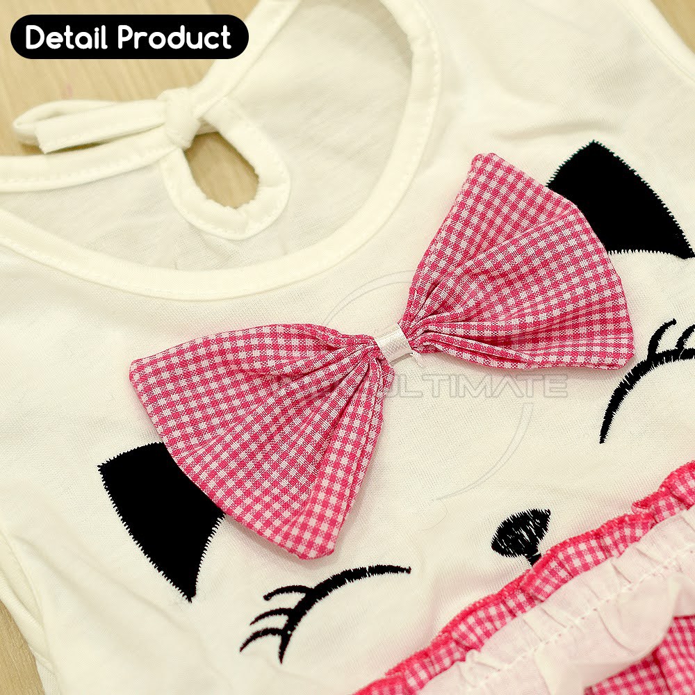 dress bayi + FREE bando Baju Bayi Perempuan TRS-041 Baju Rok Terusan Bayi Rok Bayi Pakaian Bayi Perempuan