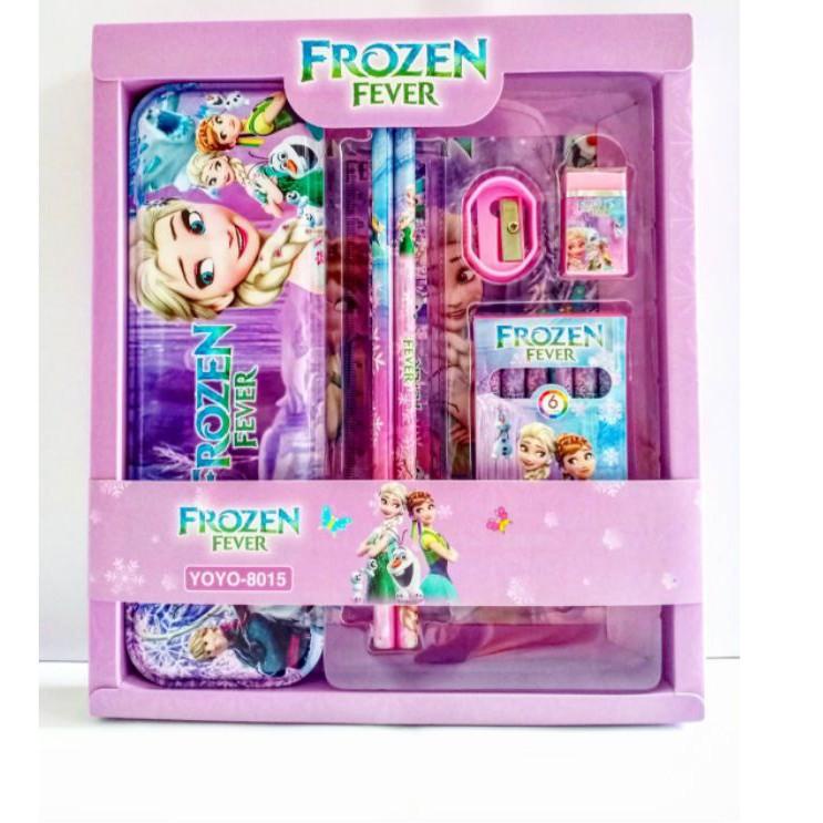 

﷼ Kotak pensil set crayon / Alat tulis sekolah / stationary set / ATK karakter / pony /Spiderman / princess / minion ㄲ