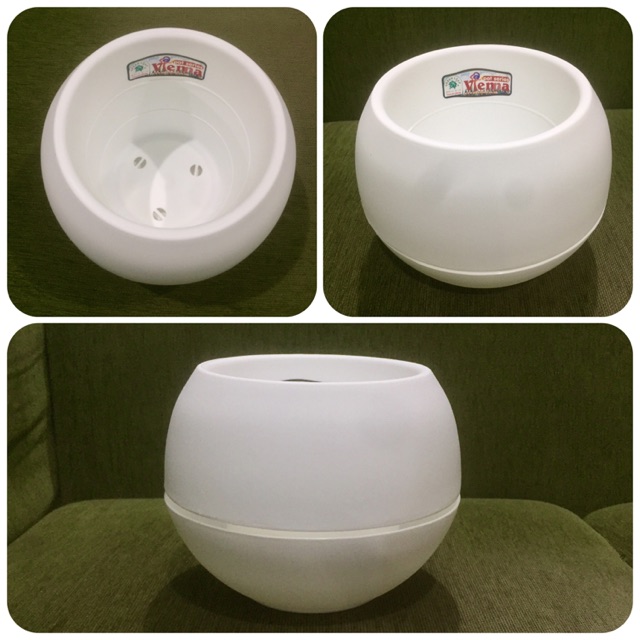 Pot Bola VIENNA Green Leaf Self Watering Hidroponik