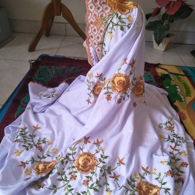 MUKENA KATUN BALI ADEM TERMURAH/ Mukena terusan bordir polino dewasa model terbaru