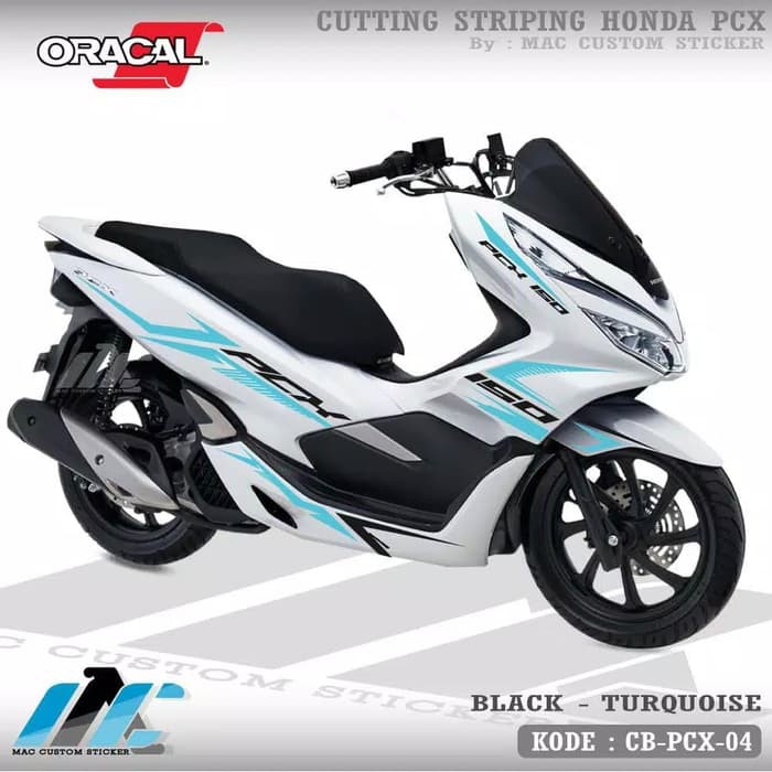 CB-PCX-04 PCX PUTIH -CUTTING STICKER PCX - STRIPING CUTTING PCX PUTIH