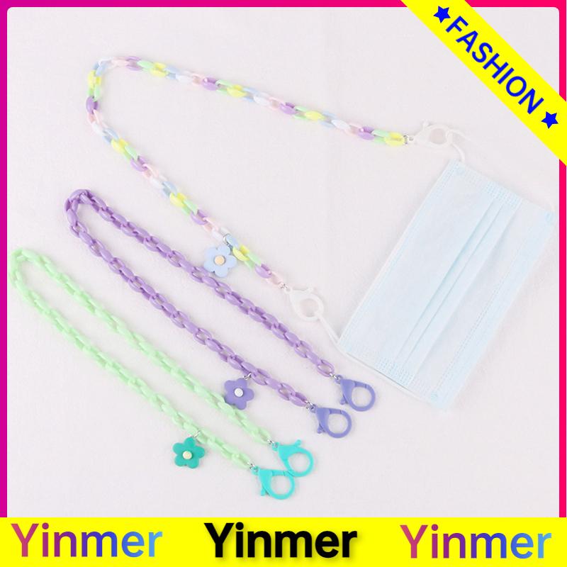 COD✨ 1 pcs Rantai topeng bunga resin anti selip anak-anak-Yinmer