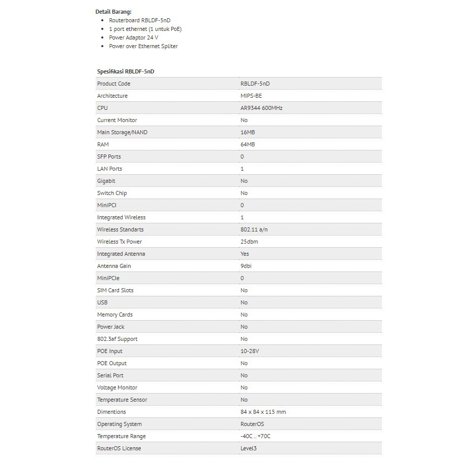 MikroTik LDF 5 | LDF 5nd | RBLDF-5nD