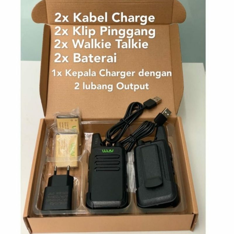 Handy Talkie / Walkie Talkie HT Wln KD-C1 sepasang 1 box 2 HT