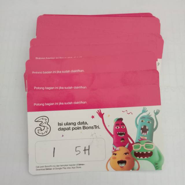 Voucher Tri Data Kuota Mini 1 ( 1GB ) Aktif 5 Hari