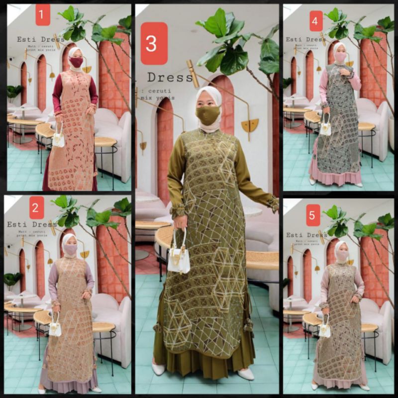 GAMIS CANTIK Esti 0759 dress by deena Nabe official