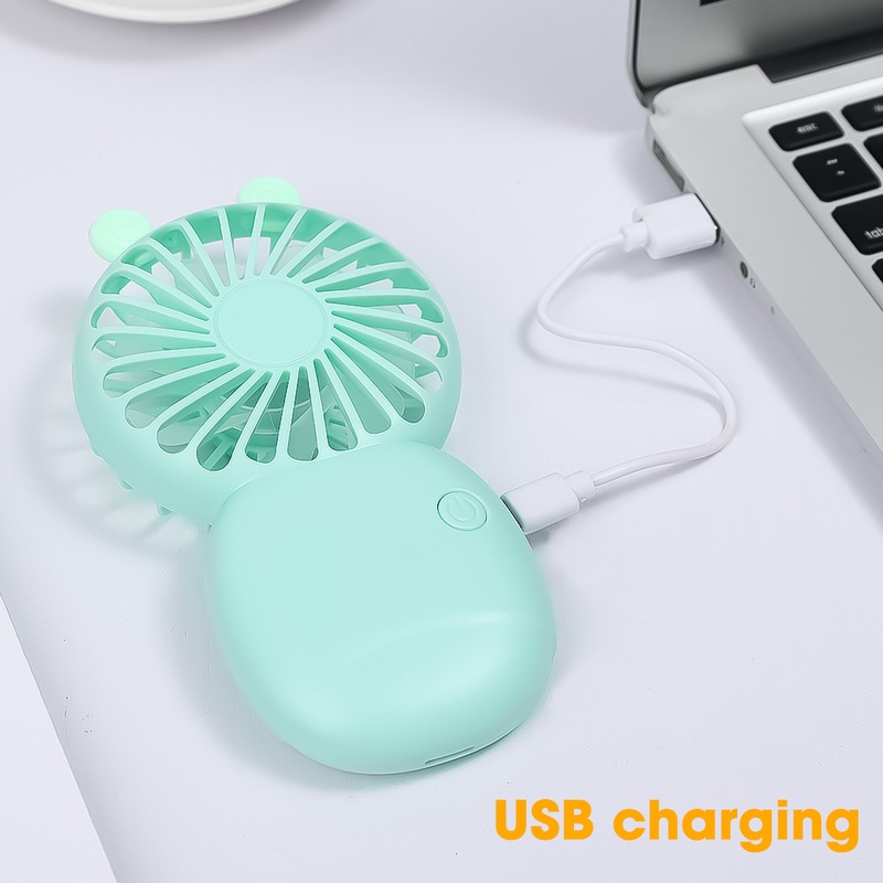 Kipas Angin Genggam Mini Portable 3 Model Charge USB Dengan Holder Hp Untuk Outdoor / Travel