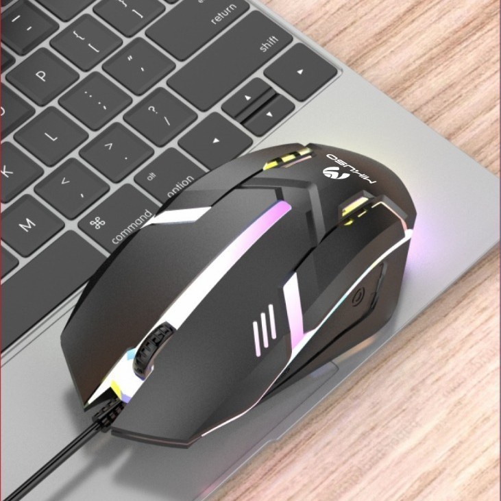 Mouse Mikuso MOS-379U - USB Optical Mouse With 7 Color Breathing Light