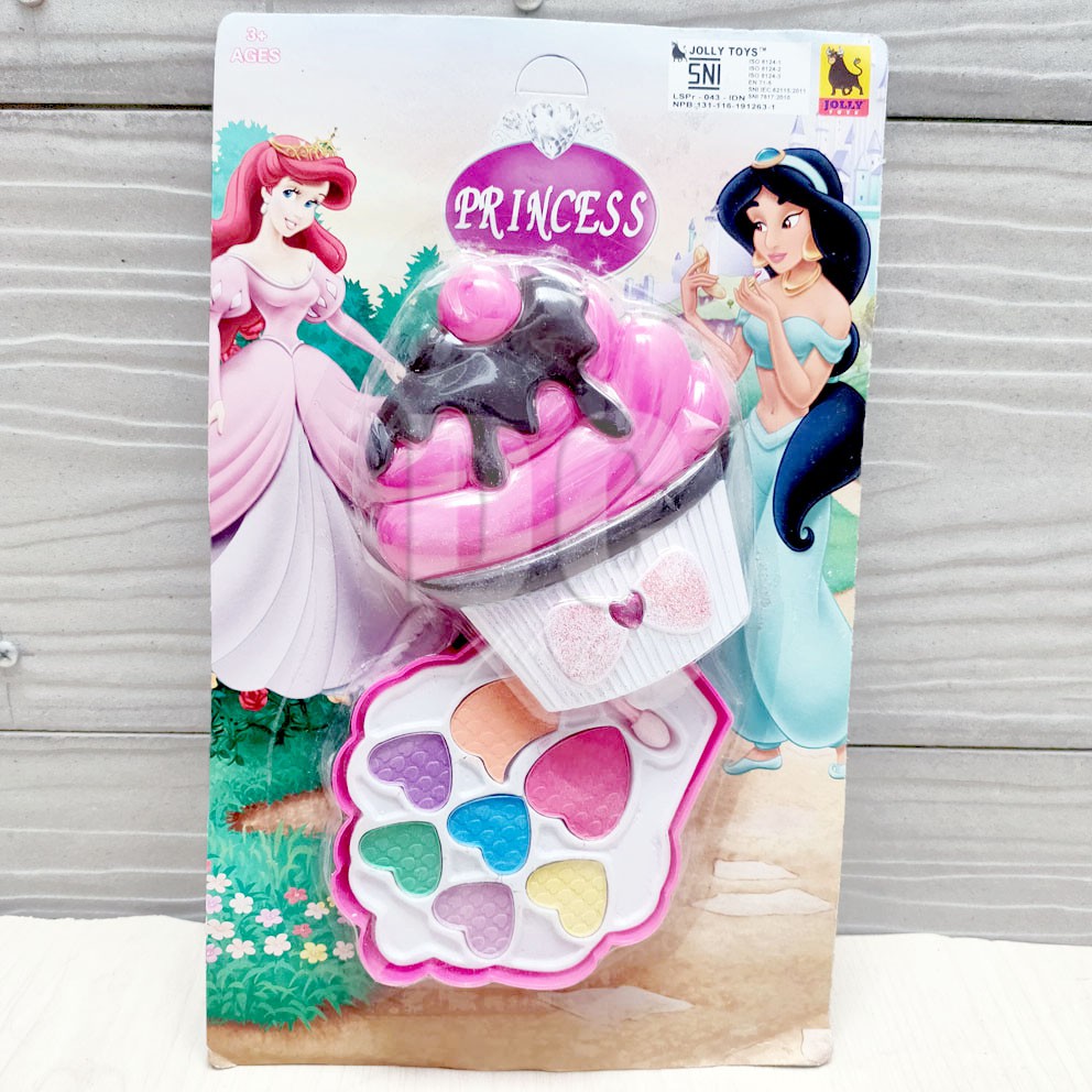 Princess Makeup Cupcake Set Mainan Kosmetik Alat Make Up Dandan Rias