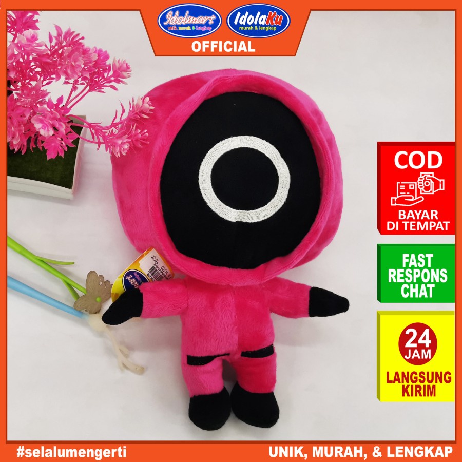 IDOLMART Boneka Squid Game Mysterious Masked Man Soldier / Ukuran M &amp; L Idolmart Surabaya