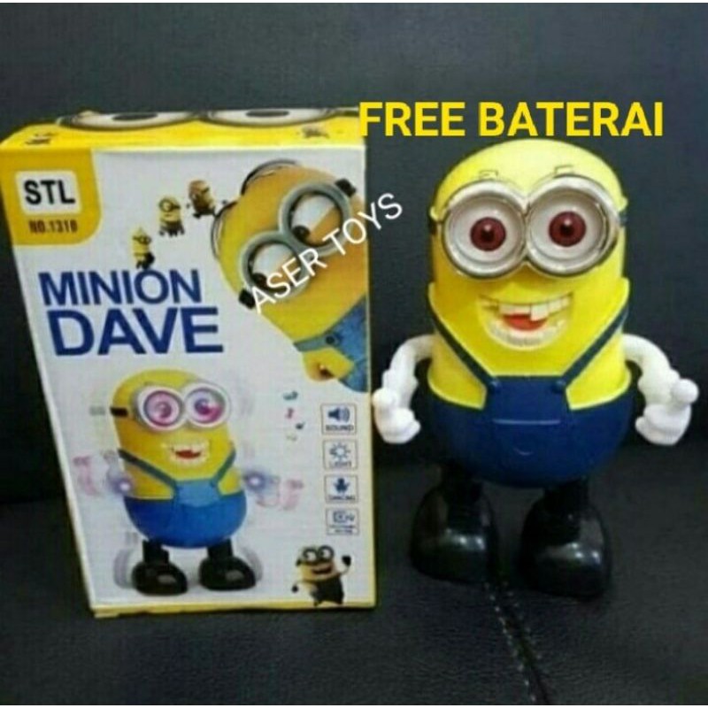 Mainan Minion Dave Dancing / Robot Minion Berdansa / Robot Minion Joget