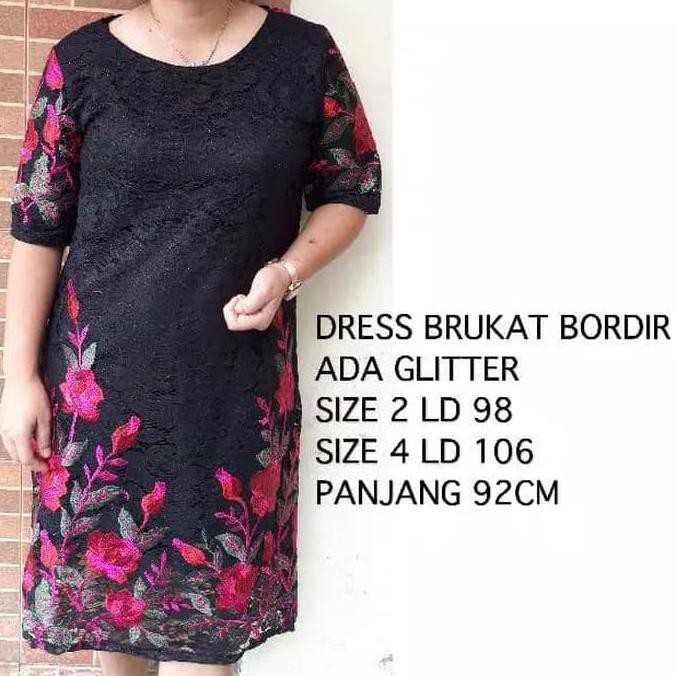 Super Dress Brukat Nagita Bordir Sale