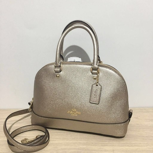 Coach Mini Sierra Platinum Leather. Tas Coach Original