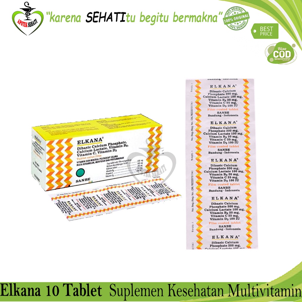 Elkana Multivitamin Suplemen Pertumbuhan Anak Kehamilan Menyusui