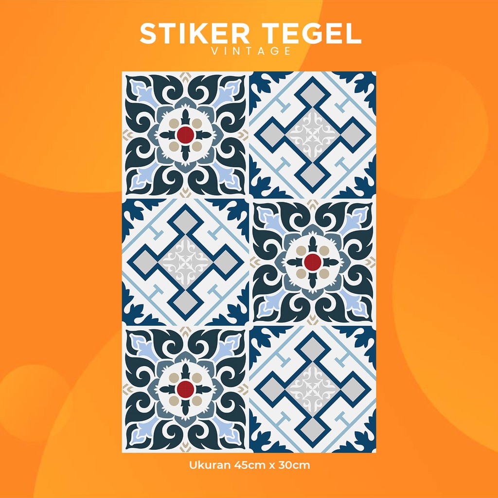 [BM Stiker Tegel] Vintage / STIKER DINDING / STIKER KERAMIK / STIKER LANTAI