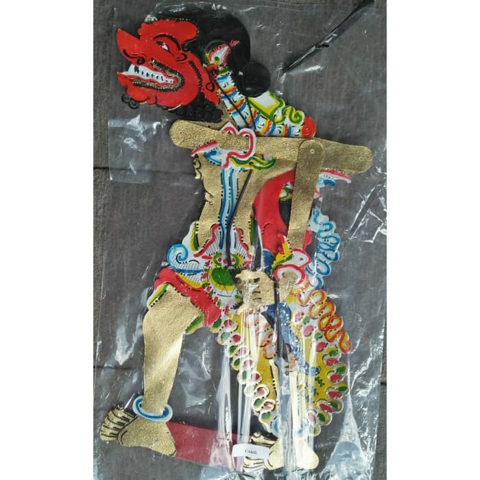 KERAJINAN WAYANG KULIT BUTO RAKSASA CAKIL UKURAN BESAR 40x20 cm