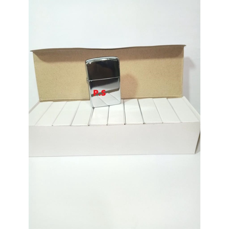 KOREK API SUMBU - KOREK API PAKAI MINYAK - KOREK API POLOS PUTIH SILVER