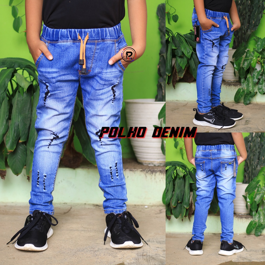 Celana Jeans Anak Panjang bahan streetch Usia 1-12 tahun