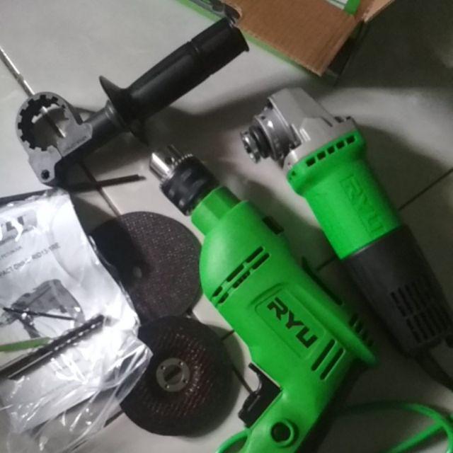 Promo Paket Gerinda Ryu + Bor Ryu 13mm Komplit