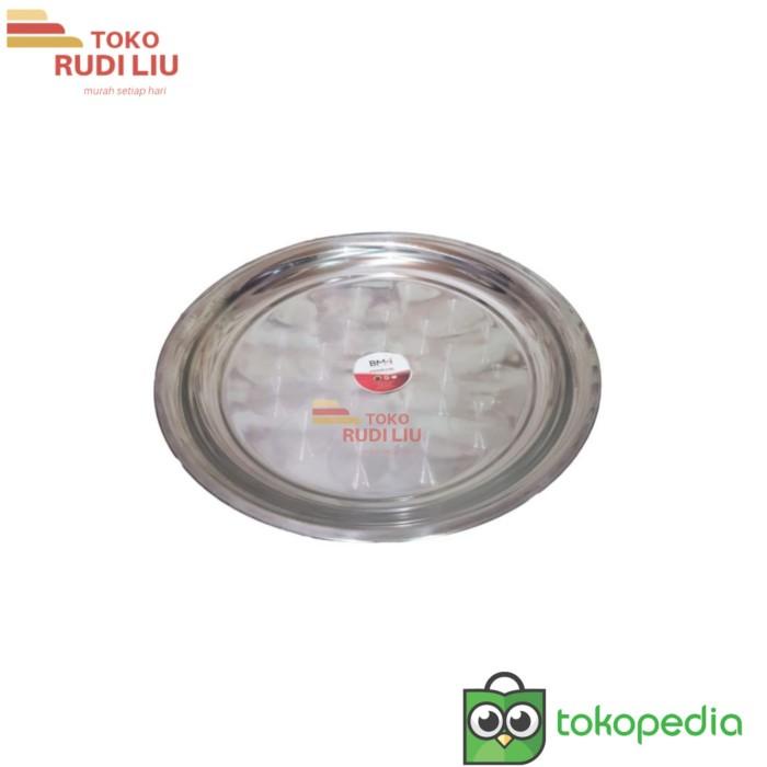 Nampan Baki Nampan Bulat Stainless Baki 50Cm