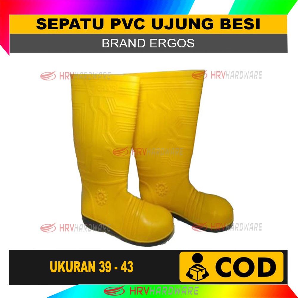 SEPATU PROYEK SAFETY BOOT ERGOS STEEL TOE UJUNG BESI SNI