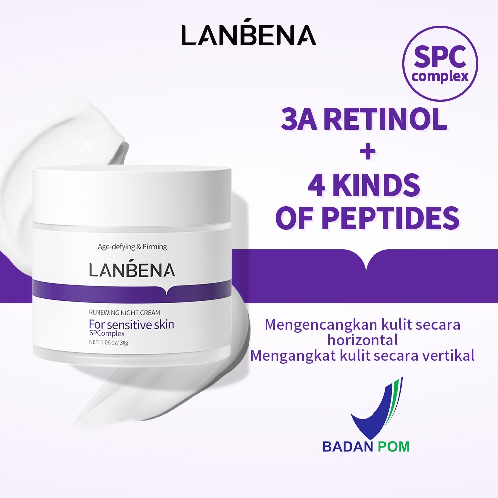 Jual [BPOM] LANBENA Retinol Moisturizer Vitamin C Niacinamide