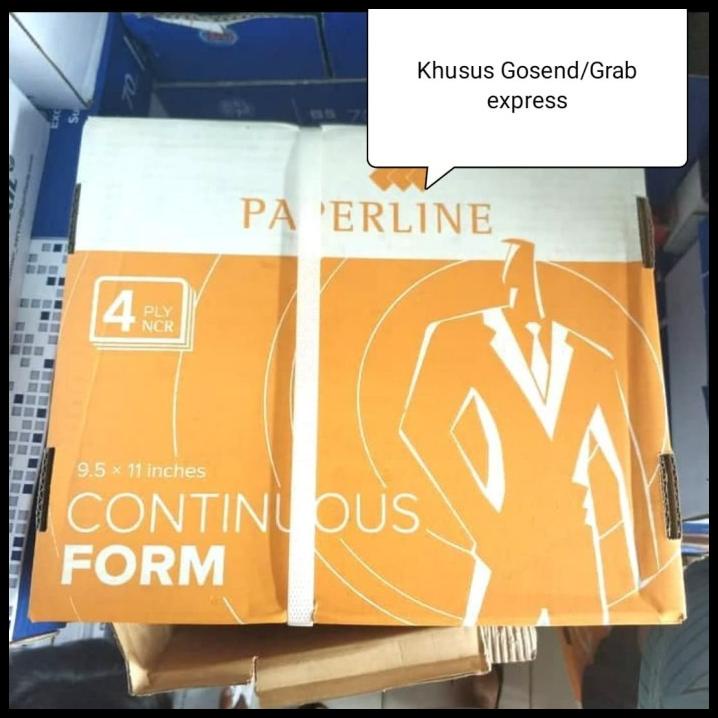 

Kertas Continuous Form 4 Ply Full 9.5" X 11" | 500 Sets | 2000 Sheets