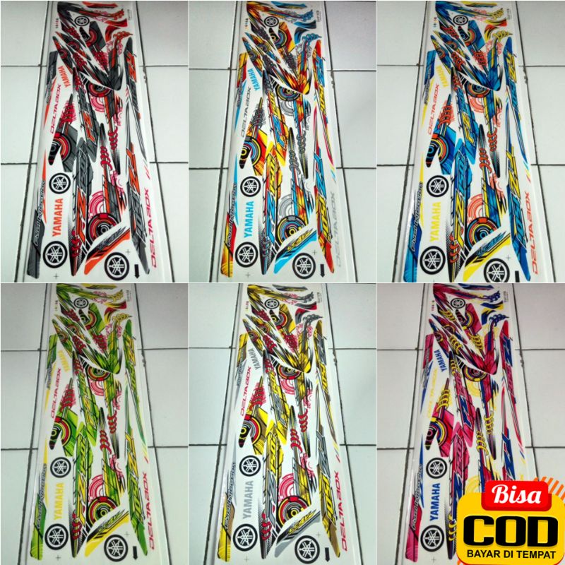 (BISA COD) Striping Stiker Lis Variasi Motor Yamaha Vixion Old/Lama FZ150i Malaysia Transparan