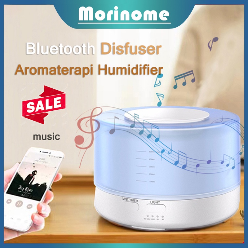 Bluetooth Humidifier diffuser aromaterapi Speaker Music Aromaterapi Difuser Model Pecah Dengan 500ML FREE Remote (garansi toko)-Bluetooth(C)
