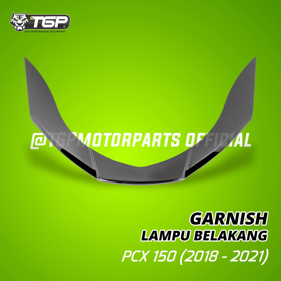 GARNISH LAMPU BELAKANG PCX 150 2018 2021 TGP AKSESORIS BLACK CHROME