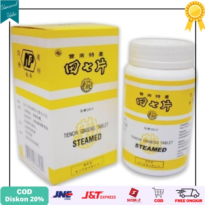 

◾COD◾ tienchi tablet steamed 250'S peninggi badan , lancar darah