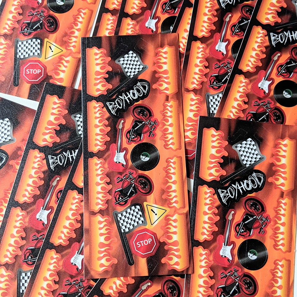 

BOYHOOD ☆ by RATTLED STUDIO - Rock Fire Theme Deco Sticker - STIKER KPOP PHOTOCARD DECORATION DEKORASI POLAROID / JOURNALING / JURNAL